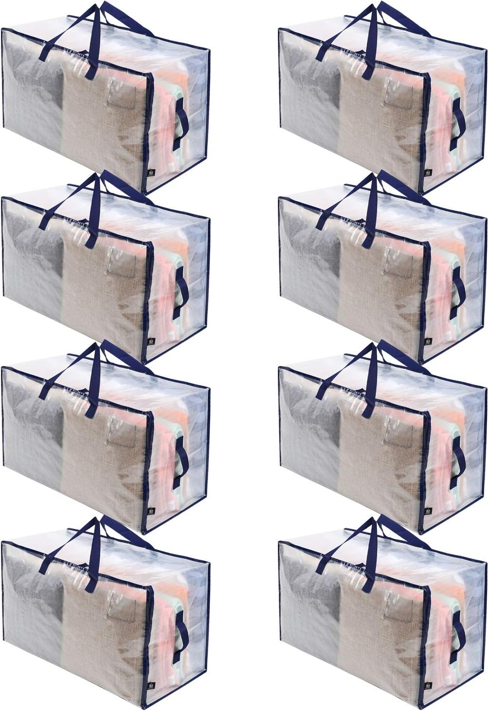 8 Pack Heavy Duty Oversized Storage Bag Set of 8 F404