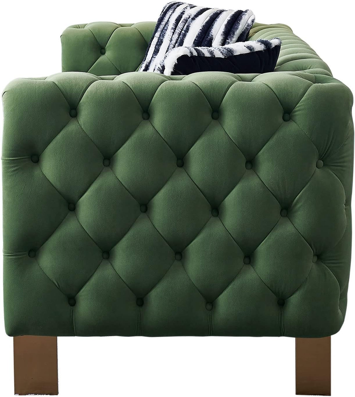 Mint Green Velvet Tufted Sofa W33494