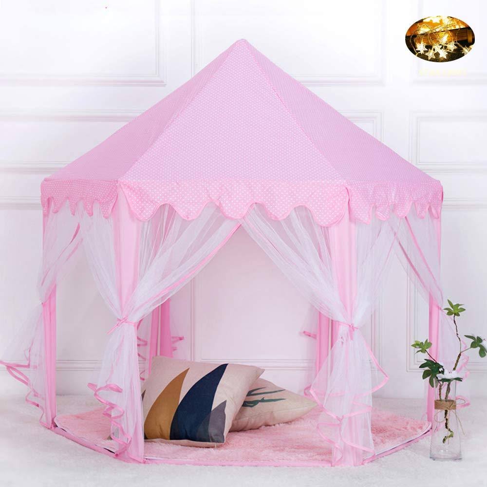 Princess Castle Play Tent with Star Lights R545084