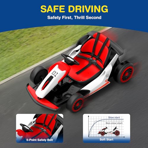 24V Electric Go Kart with 5-Point Safety Belt X370711