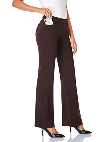 Stretchy Bootcut Dress Pants with Pockets A34574