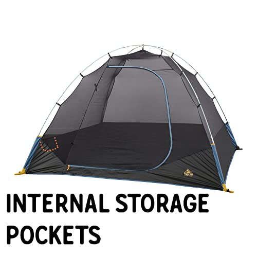 4 Person Camping Tent with Fiberglass Poles W114328