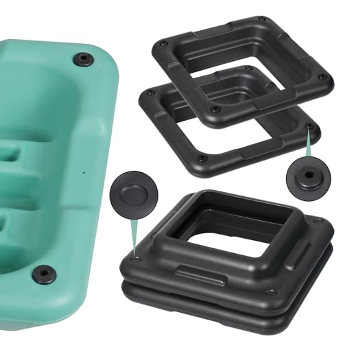 16" x 16" Adjustable Aerobic Stepper with 4 Risers, Green Q215