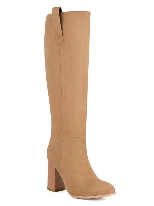 Suede High Heel Boots A2952