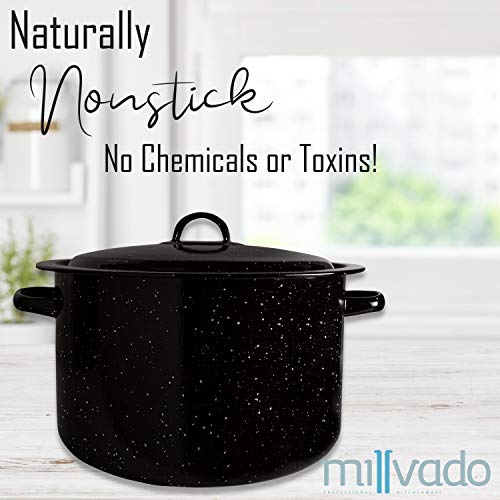 12 Qt Nonstick Enamel Stockpot with Lid I501