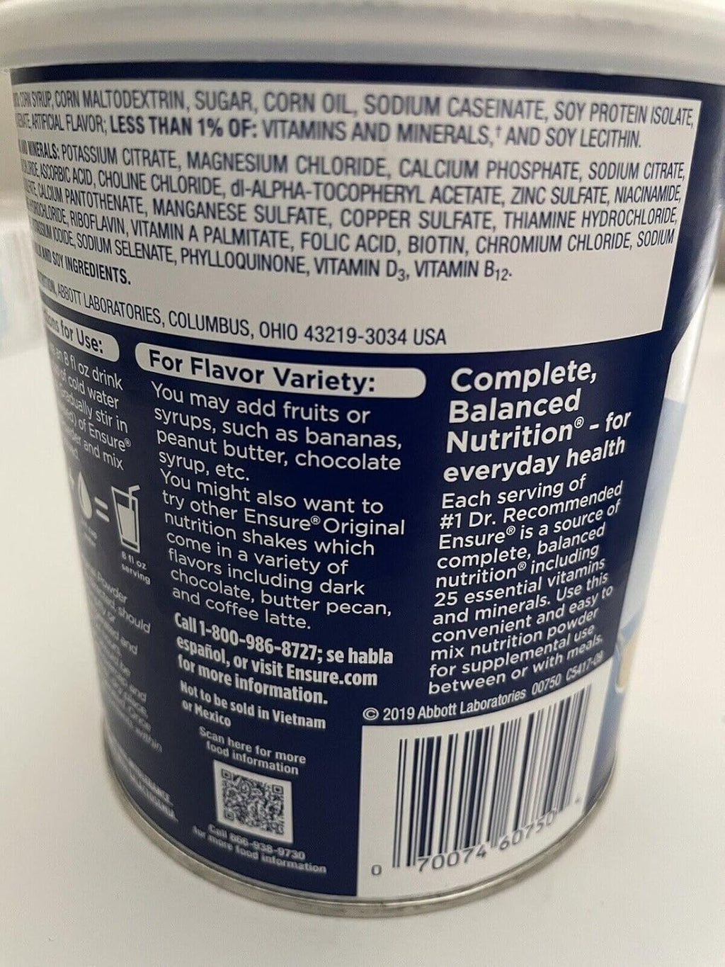 14 Oz Vanilla Balanced Nutrition Powder O108