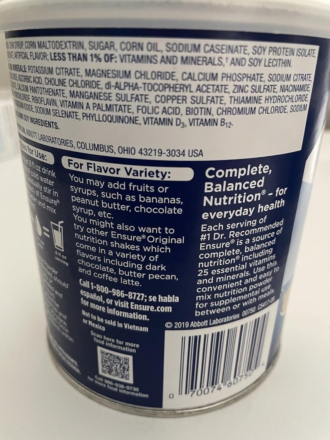14 Oz Vanilla Balanced Nutrition Powder O108
