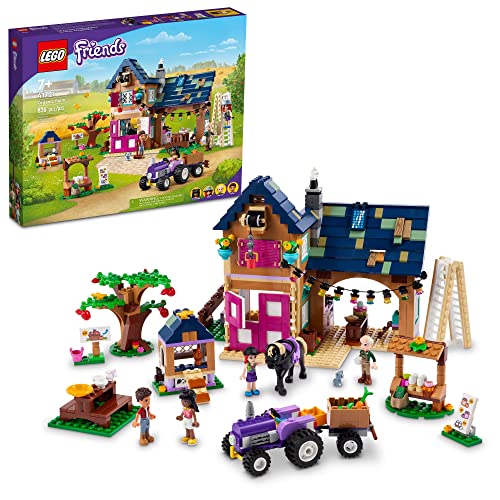 Organic Farm House Set with Toy Horse, Stable, Tractor and Trailer plus Animal Figures S285574