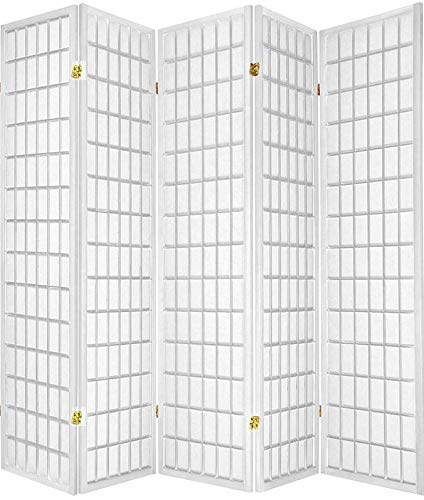 6 Panels Room Divider Privacy Screen Partition 71" Tall Cherry Finish 104" Wide T798