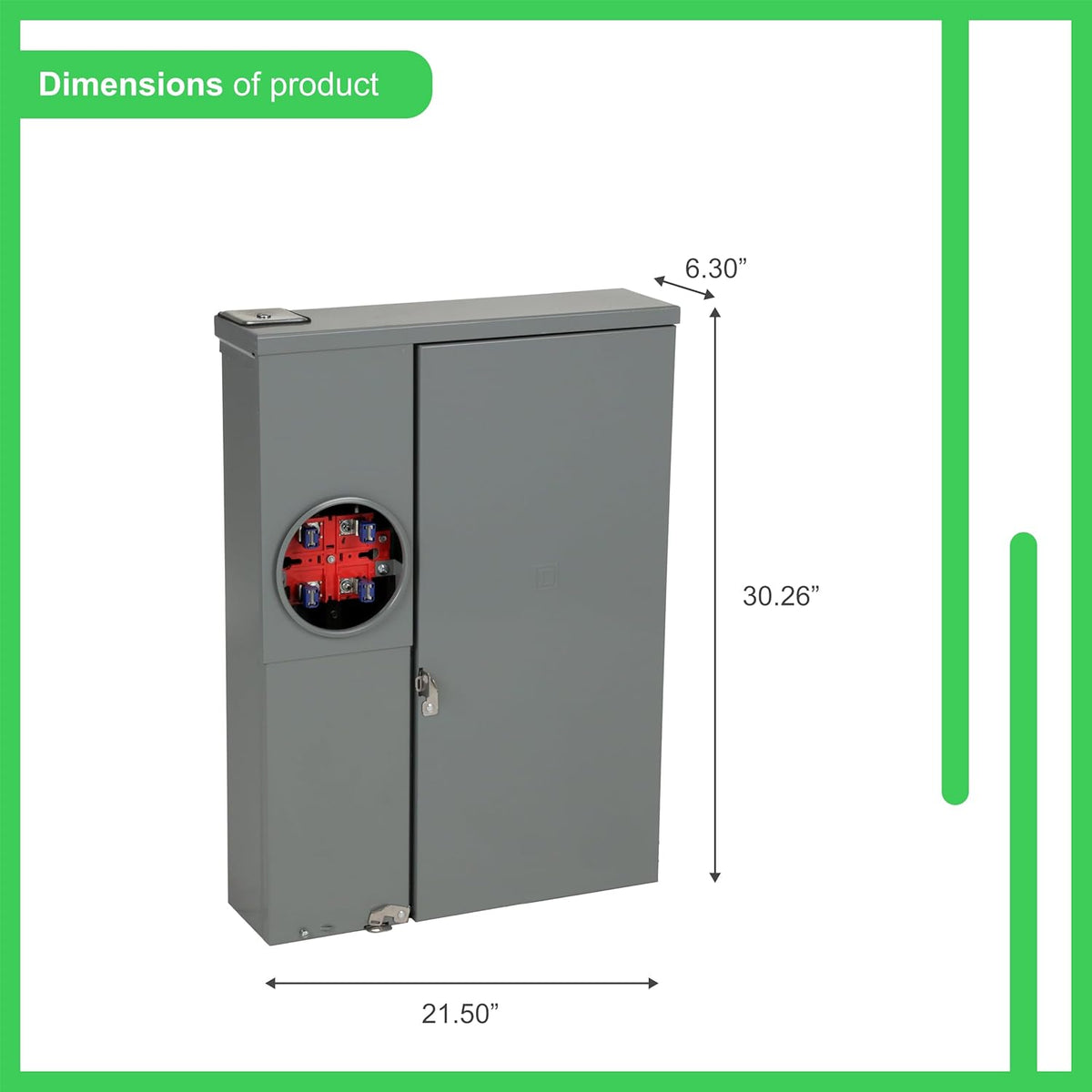 200 Amp 8-Space 16-Circuit Outdoor Meter Socket and Main Breaker Load Center C365584
