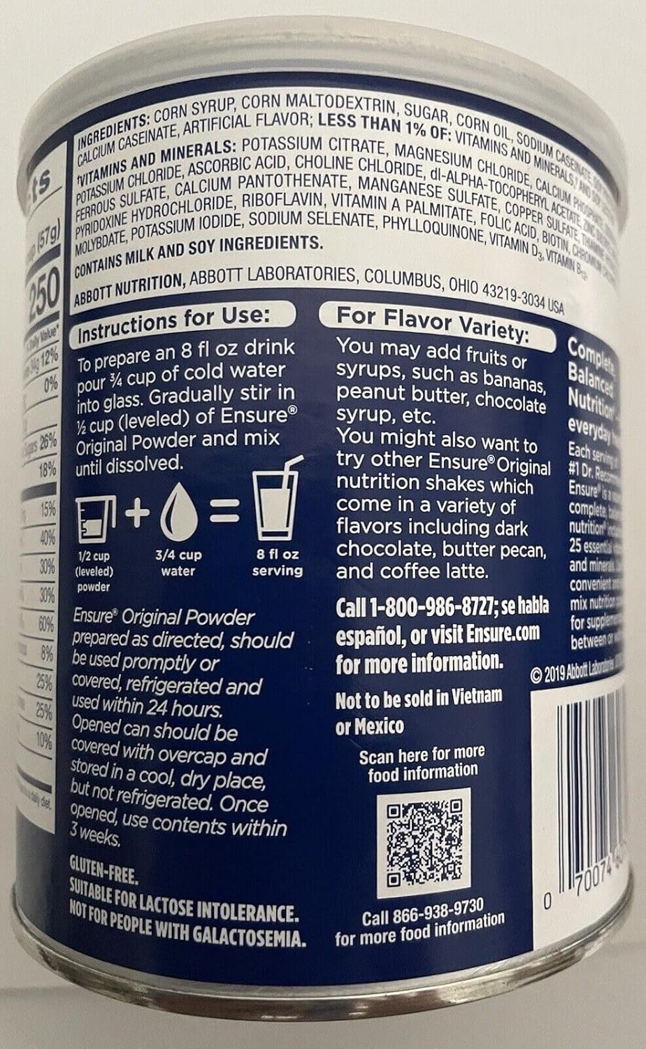 14 Oz Vanilla Balanced Nutrition Powder O108