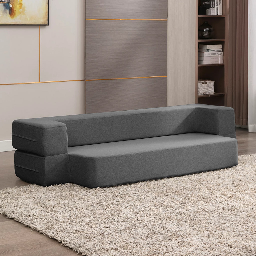 Dark Gray Folding Queen Size Sleeper Sofa Bed E141
