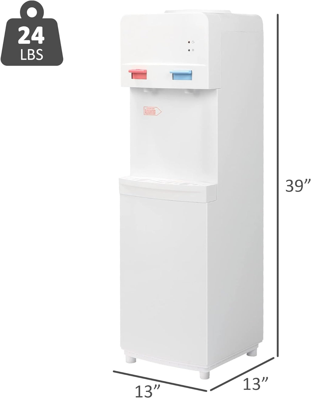 White Stainless Steel Top Loading Water Cooler Dispenser Q850