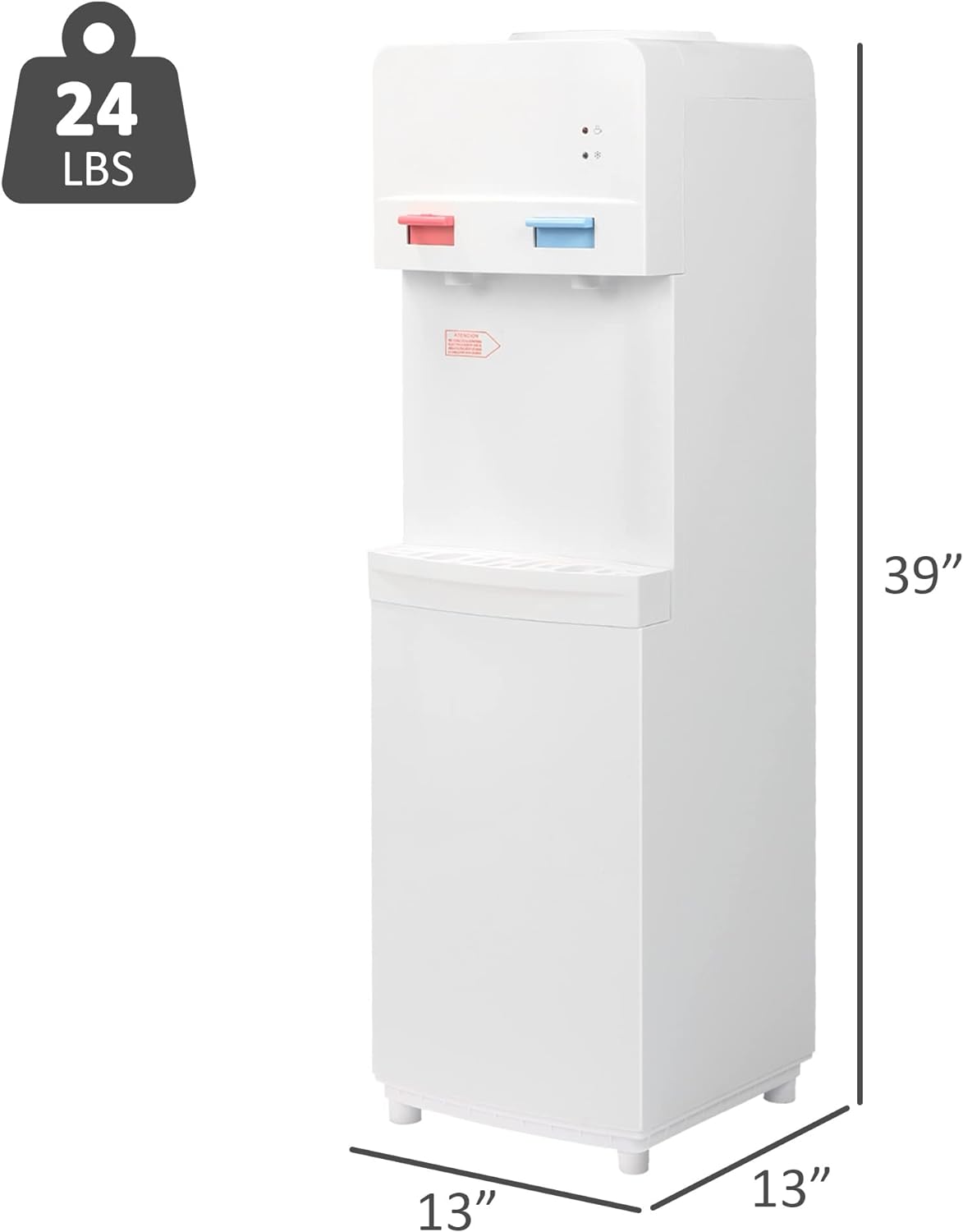 White Stainless Steel Top Loading Water Cooler Dispenser Q850