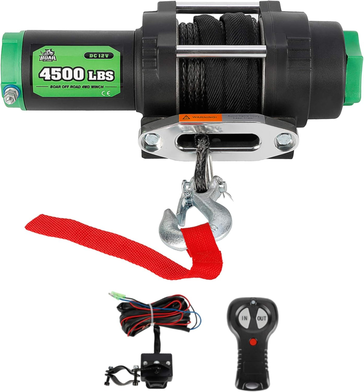 9500-lb. Load Capacity Electric Winch Kit with Synthetic Rope Y792342