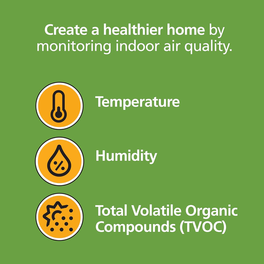 Smart Smoke & Carbon Monoxide Detector with Indoor Air Quality Monitor, Hardwired w/Battery Backup Y15253