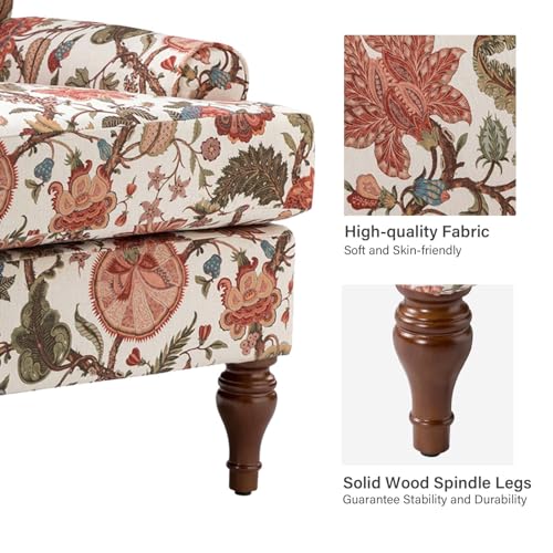 Accent Chair with Wood Legs and Removable Cushion B92417