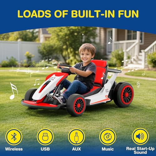 24V Electric Go Kart with 5-Point Safety Belt X370711