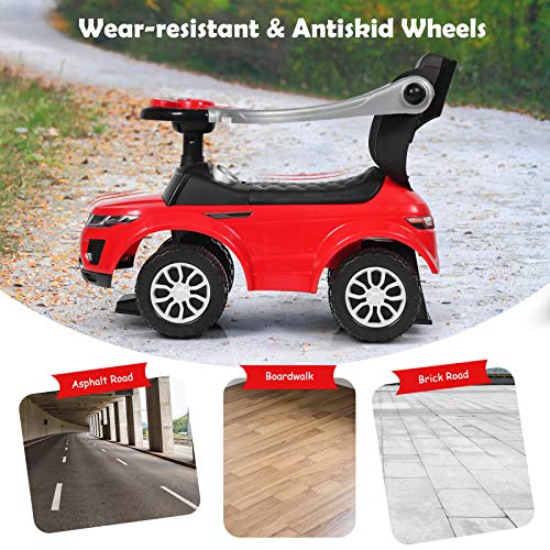 3 in 1 Ride on Push Car with Parental Handle (Pink) U310122