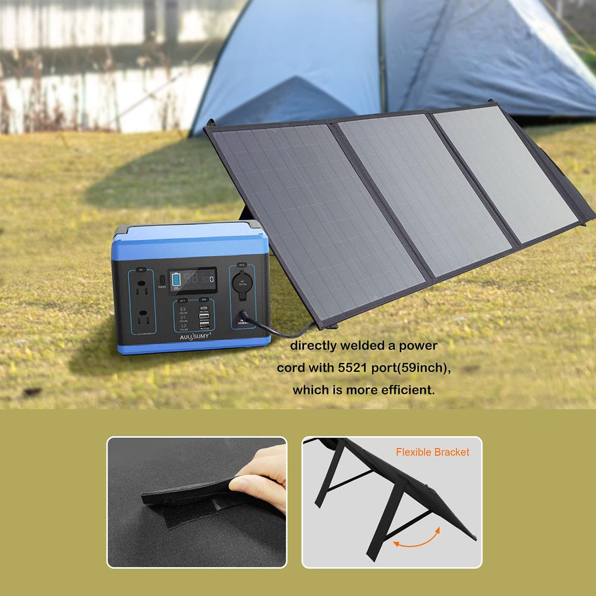 60W Portable Foldable Solar Panel W635545