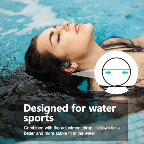Bone Conduction Headphones Bluetooth 5.4 IPX8 Waterproof 32G Memory Underwater Headphone with MP3-Player M492