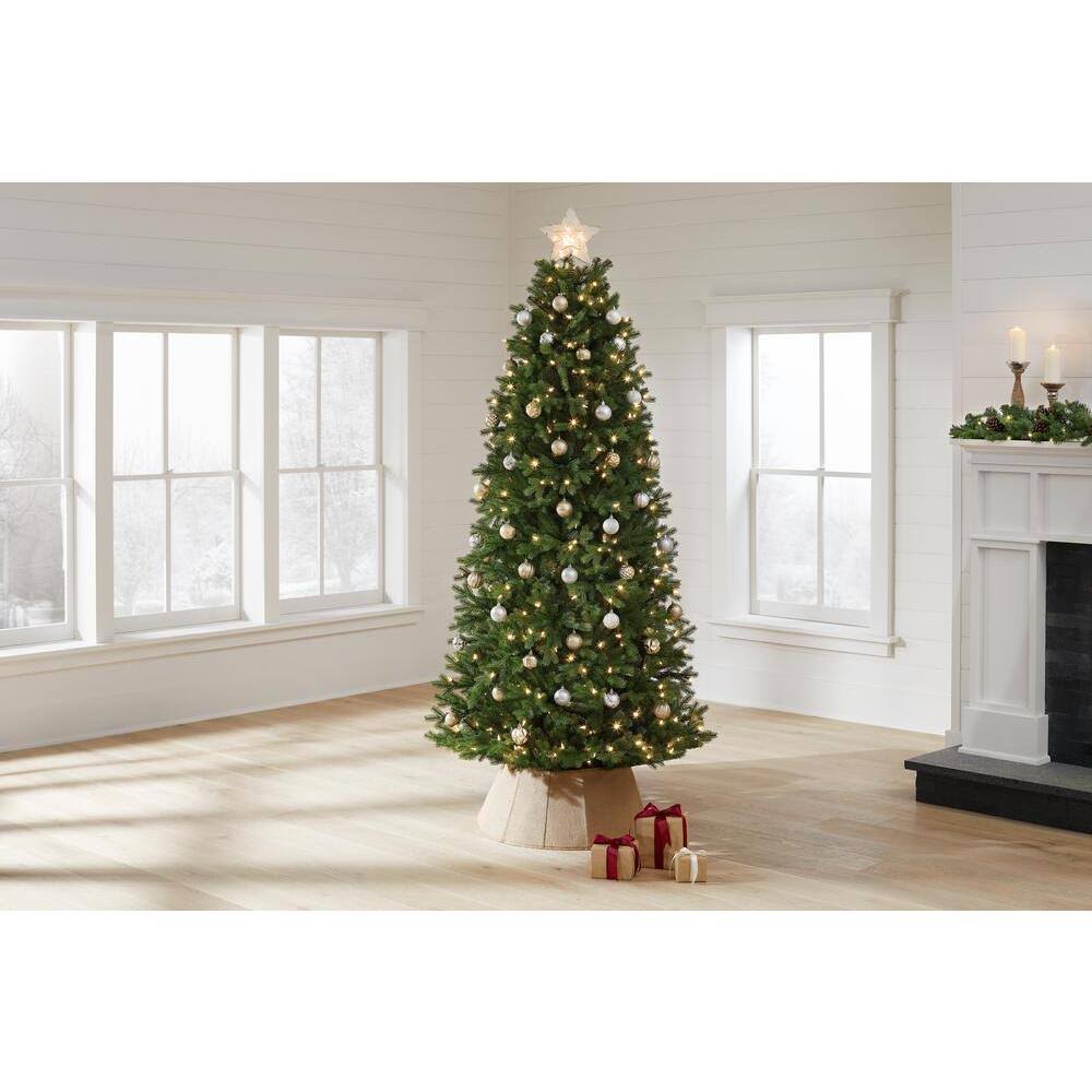 7.5 ft Pre-Lit Artificial Christmas Tree with Color Changing Lights R286916