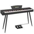Black 88 Key Fully Weighted Hammer Action Digital Piano D332