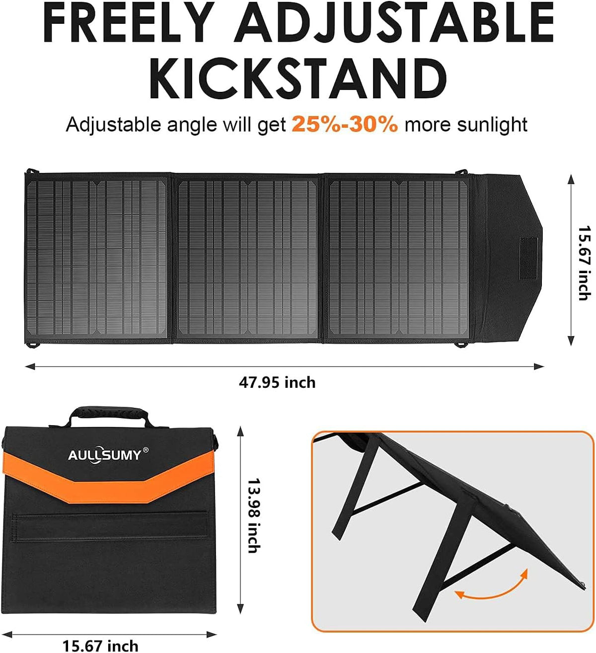 60W Portable Foldable Solar Panel W635545