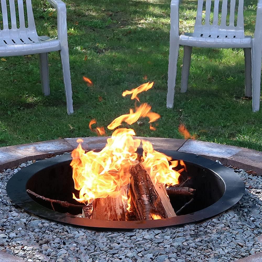 33 Inch Steel Fire Pit Ring W3718