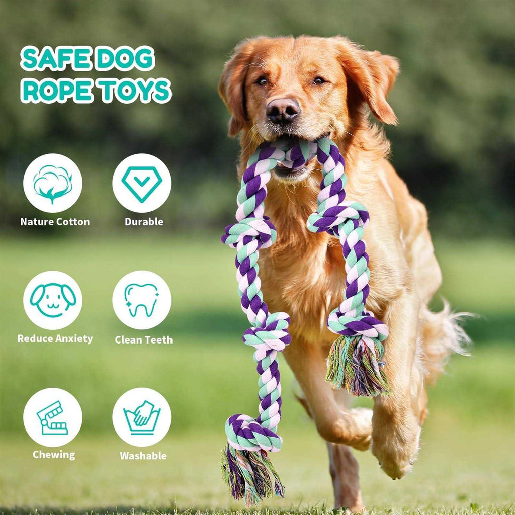42In 6 Knots Indestructible Dog Rope Toy F842715