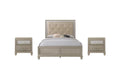 Champagne Finish Tufted 3pc Full Size Bedroom Set L743710