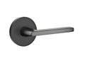 Flat Black Privacy Lever Set C8760