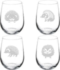 Set Of 4 Stemless Wine Glass C4531