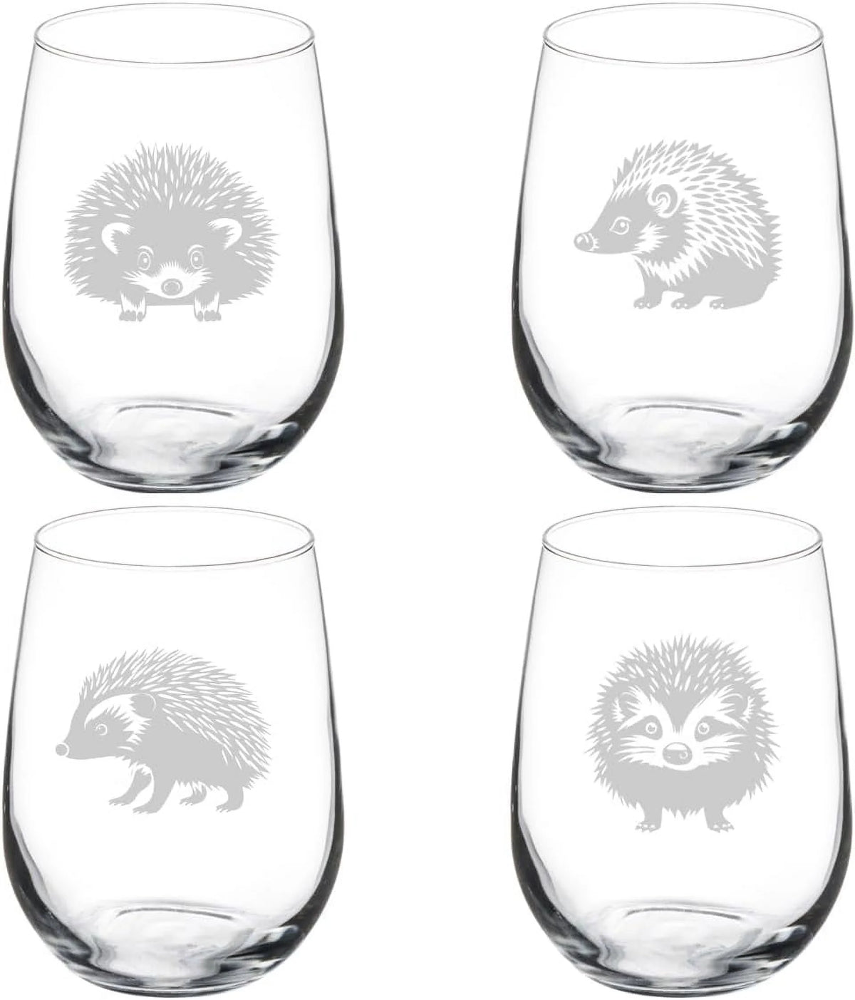 Set Of 4 Stemless Wine Glass C4531