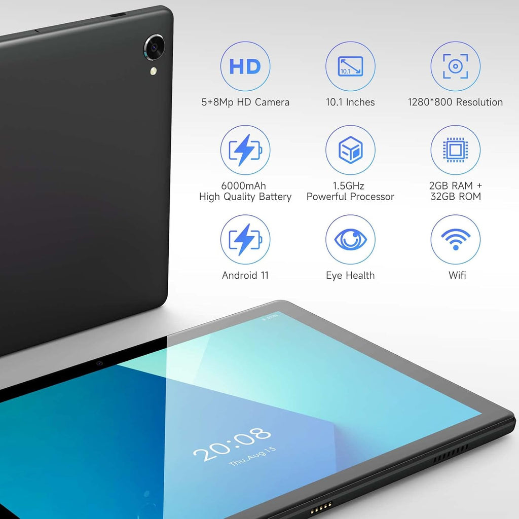 10.1 inch Tablet with Case WiFi Bluetooth Gray U59011
