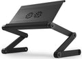 Adjustable Aluminum Laptop Stand with 2 Fans 3 USB Ports Black Pack of 2 D7021