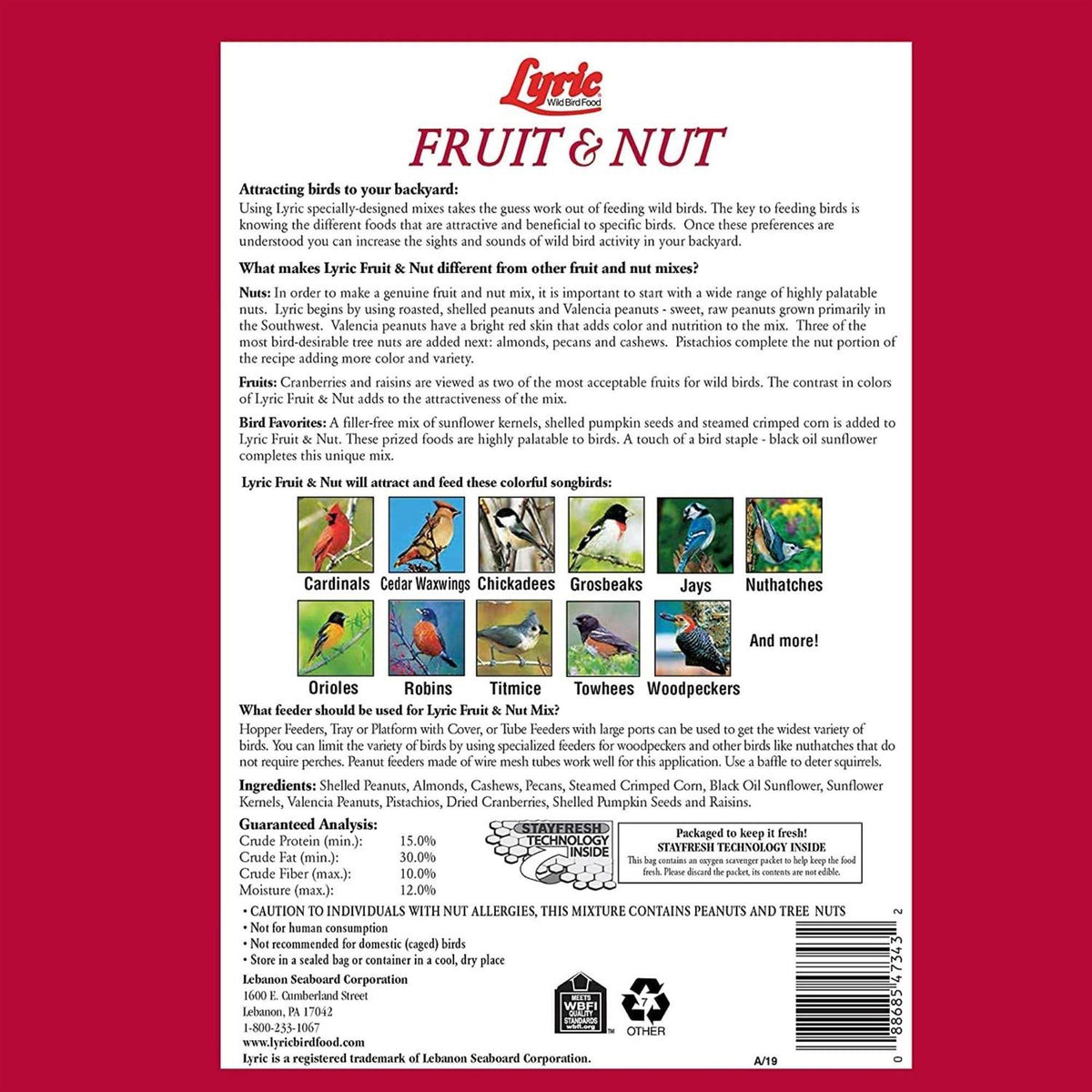 Fruit & Nut Wild Bird Mix C449996