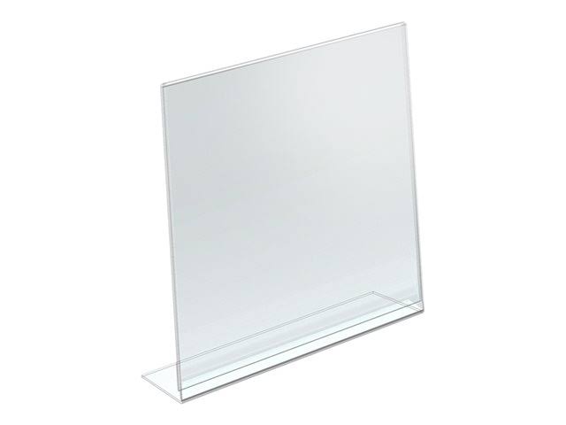 Clear L-Shaped Desktop Sign Holder (Pack of 10) C9463