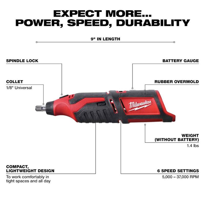 12V Lithium-Ion Cordless Rotary Tool with 2.0 Ah Battery Pack S7426