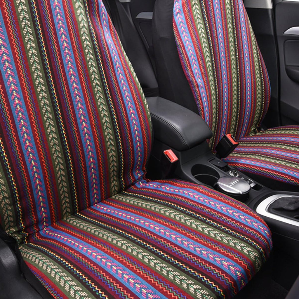 Boho Car Seat Cover Two Front A923