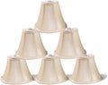 Set of 6 Cream Clip on Lamp Shades Y538