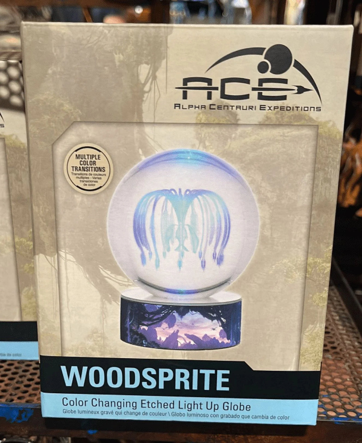 Color Changing Etched Light Up Globe R532