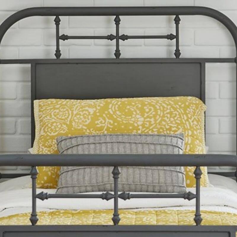 Full Metal Bed in Grey H14618