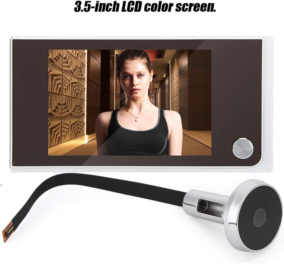 Video Doorbell 3.5 Digital LCD Security Camera 120 Degree Peephole Viewer U91371