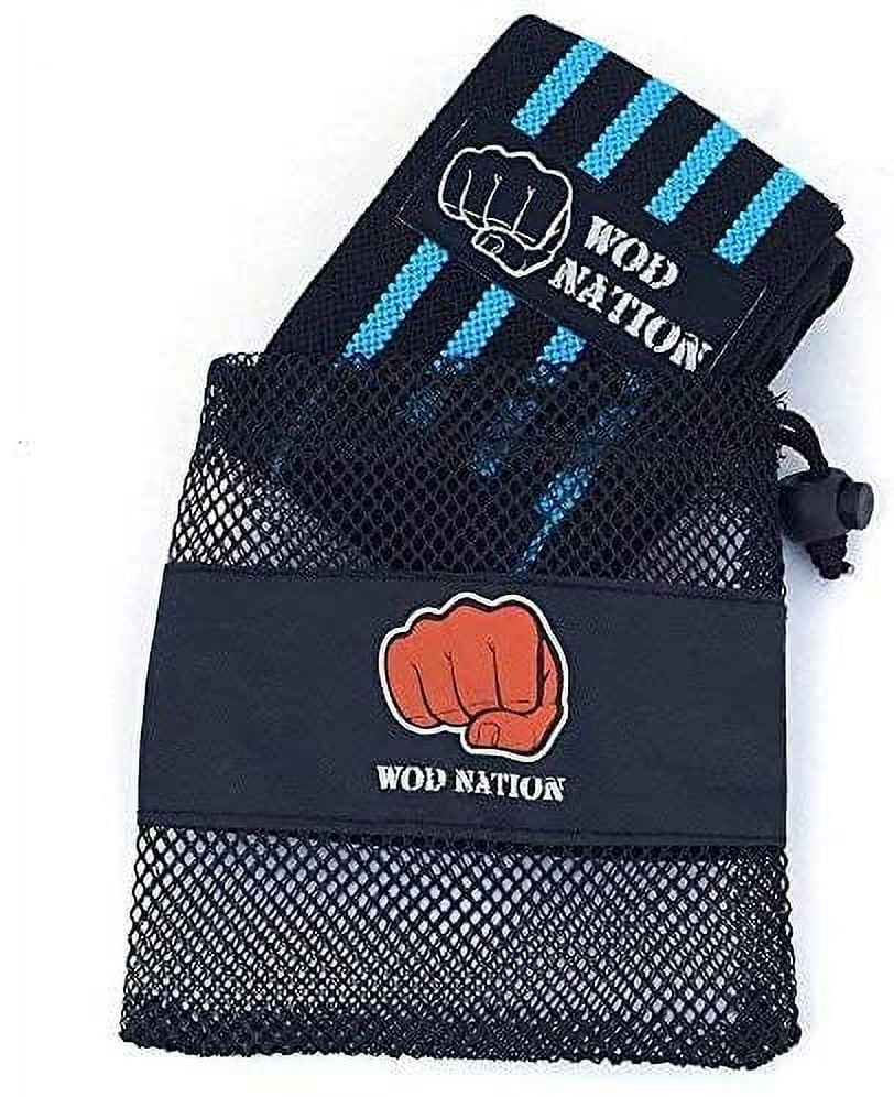 Black Set of 2 Weightlifting Wrist Wraps W9497