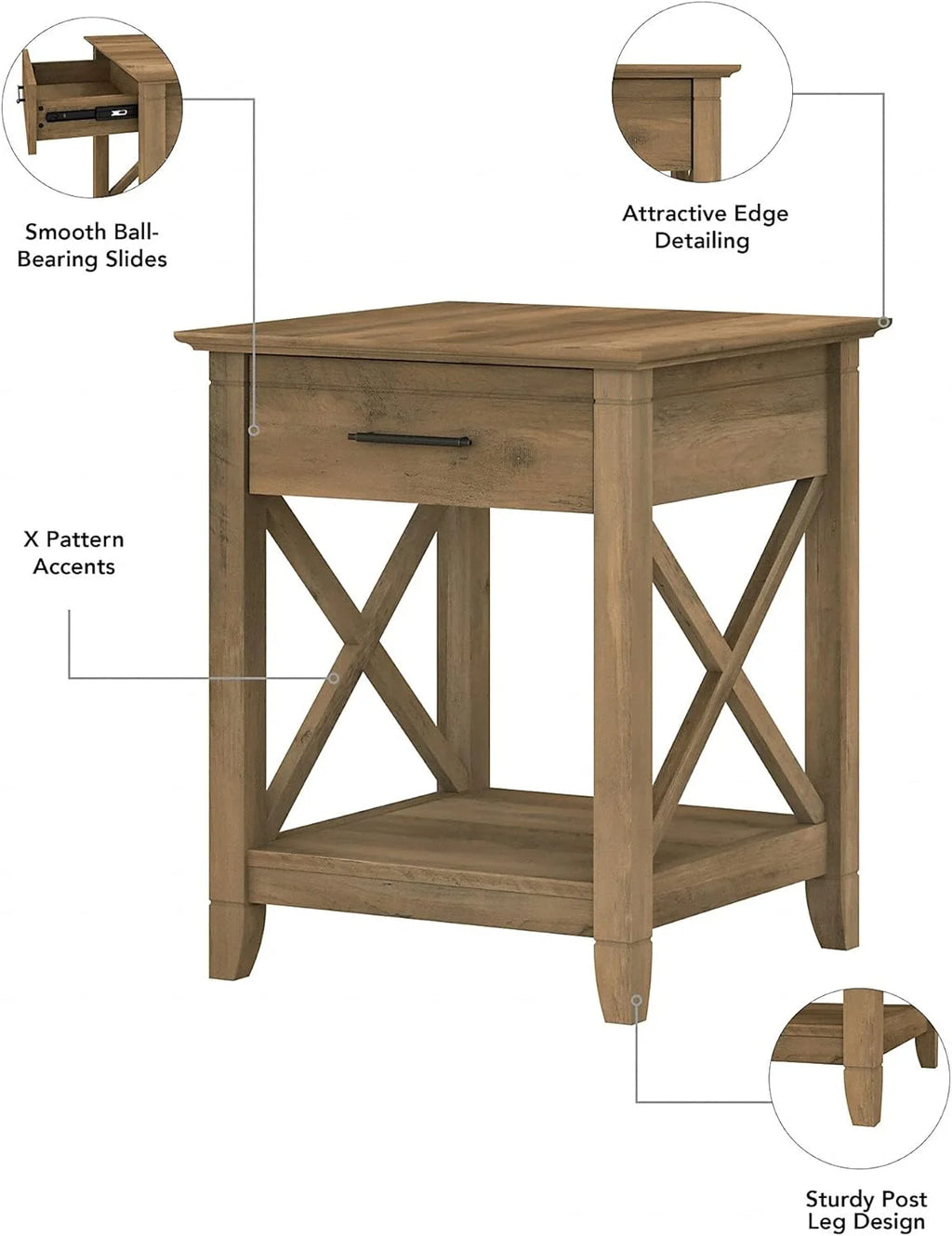Small End Table with Storage E684