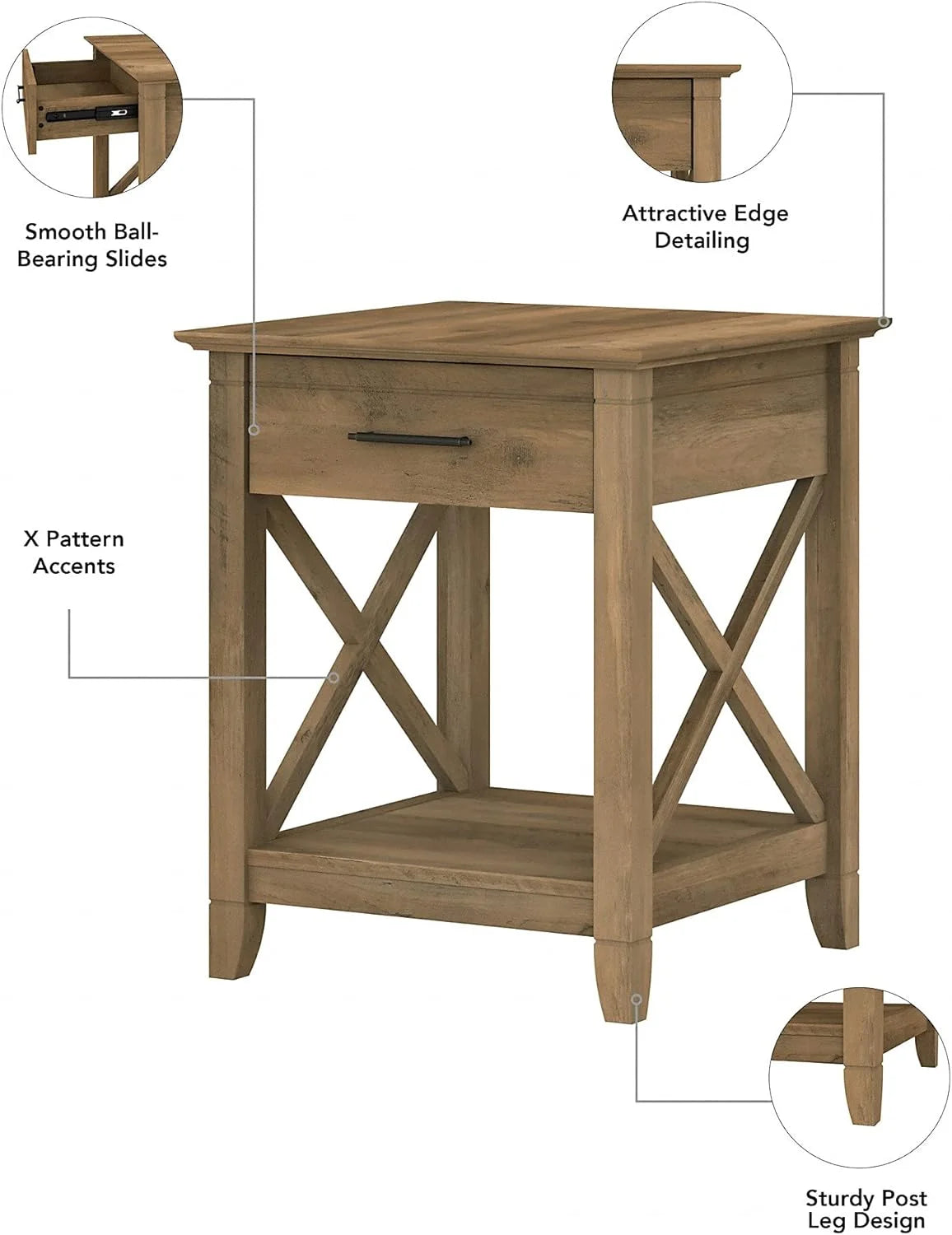 Small End Table with Storage E684