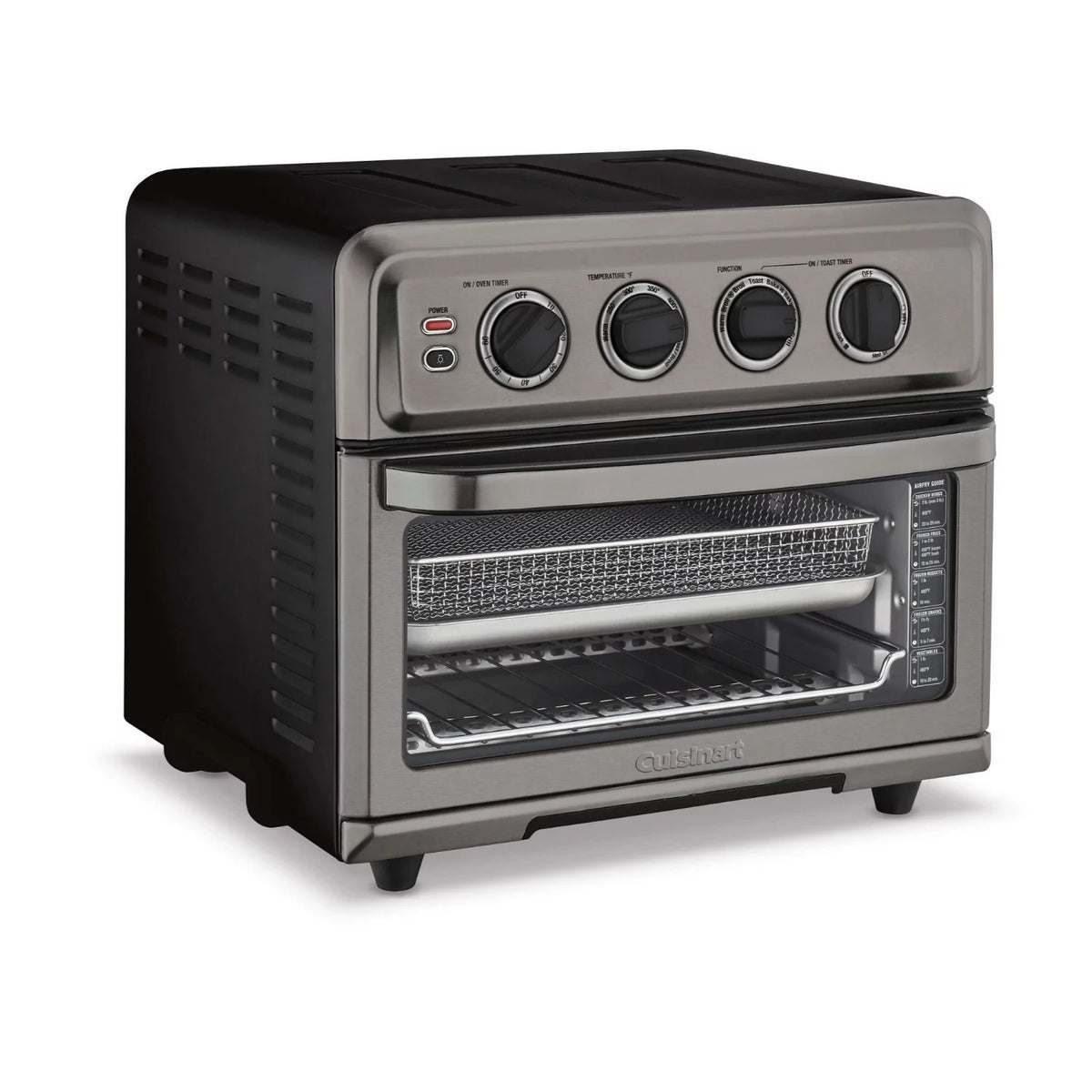 Black AirFryer Oven with Grill and Spatula and Tongs Set E639746