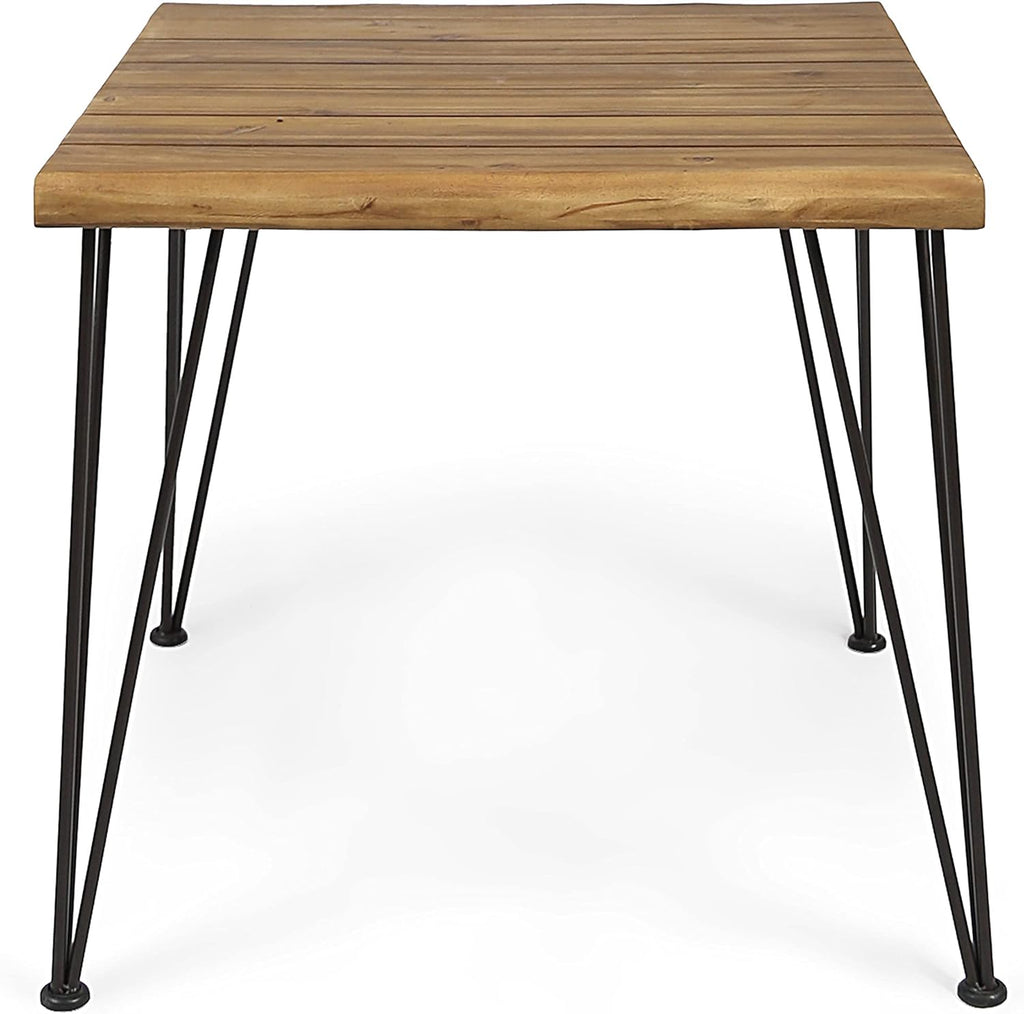 Teak Finish Acacia Wood Dining Table P971237