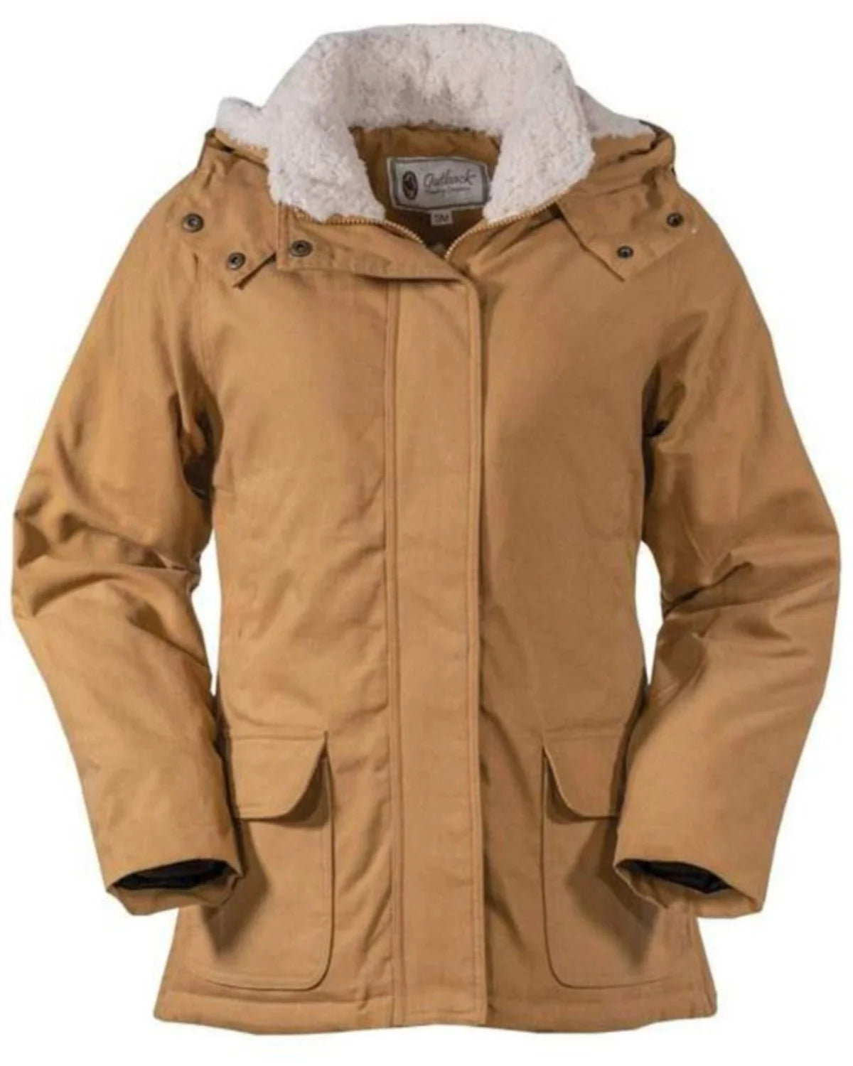 Canvas Fleece Hooded Jacket Tan 3X T49564